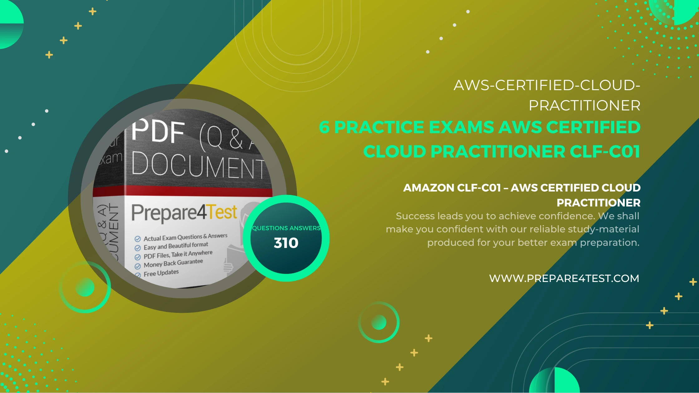 6 Practice Exams AWS Certified Cloud Practitioner CLF-C01 guarantee
