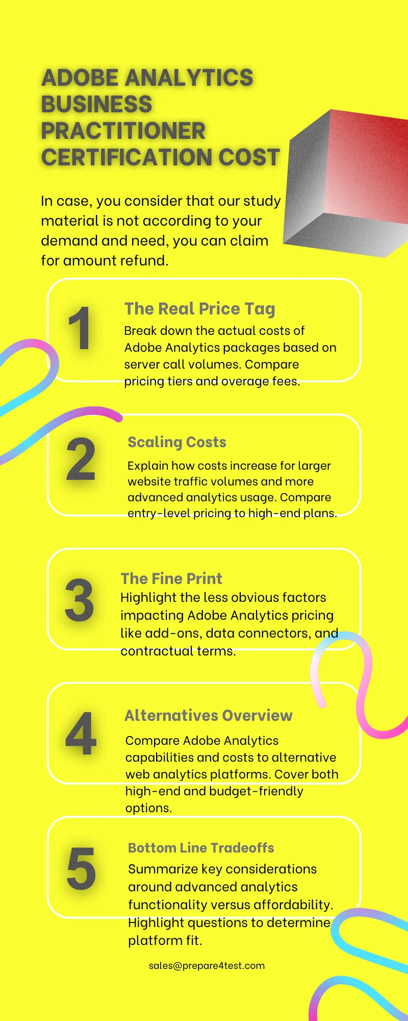 Adobe Analytics Business Practitioner Certification Cost Infographic