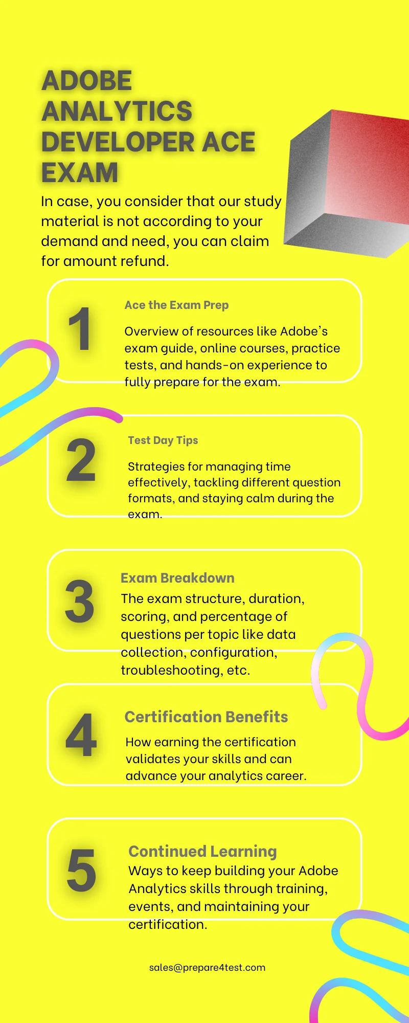 Adobe Analytics Developer ACE Exam Infographic