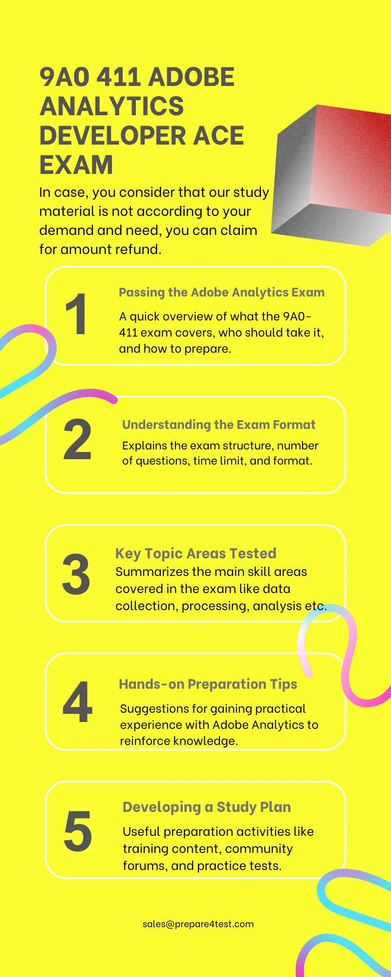 9a0 411 adobe analytics developer ace exam Infographic