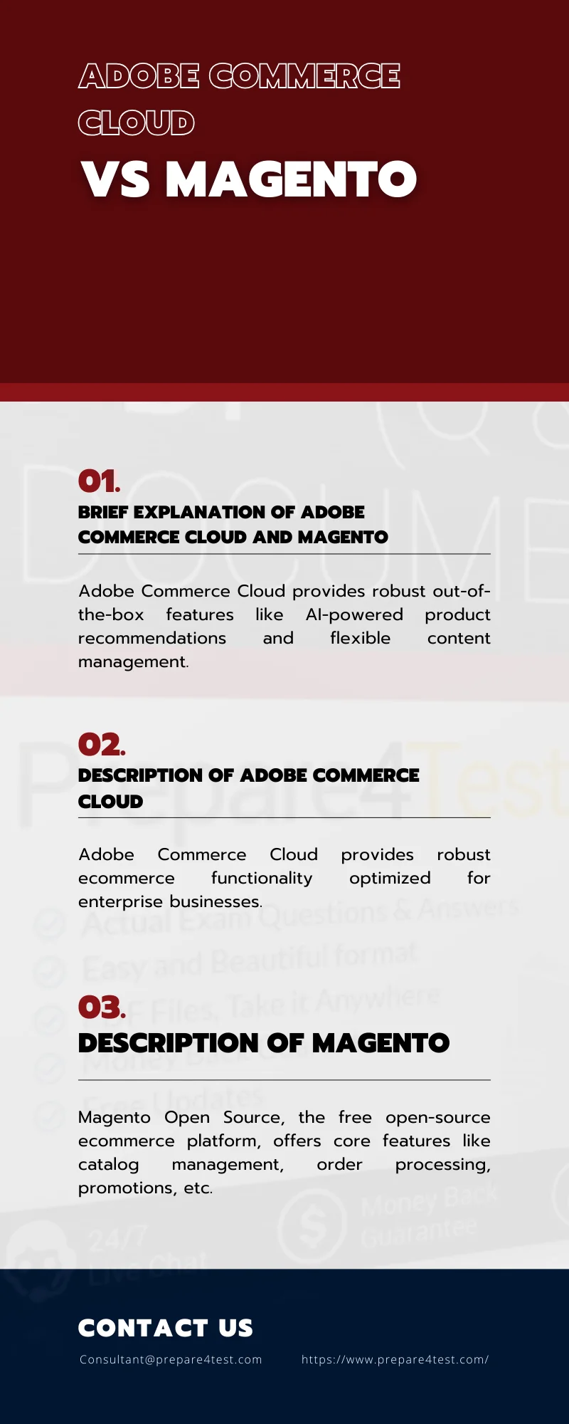 Adobe Commerce Cloud vs Magento Infographic