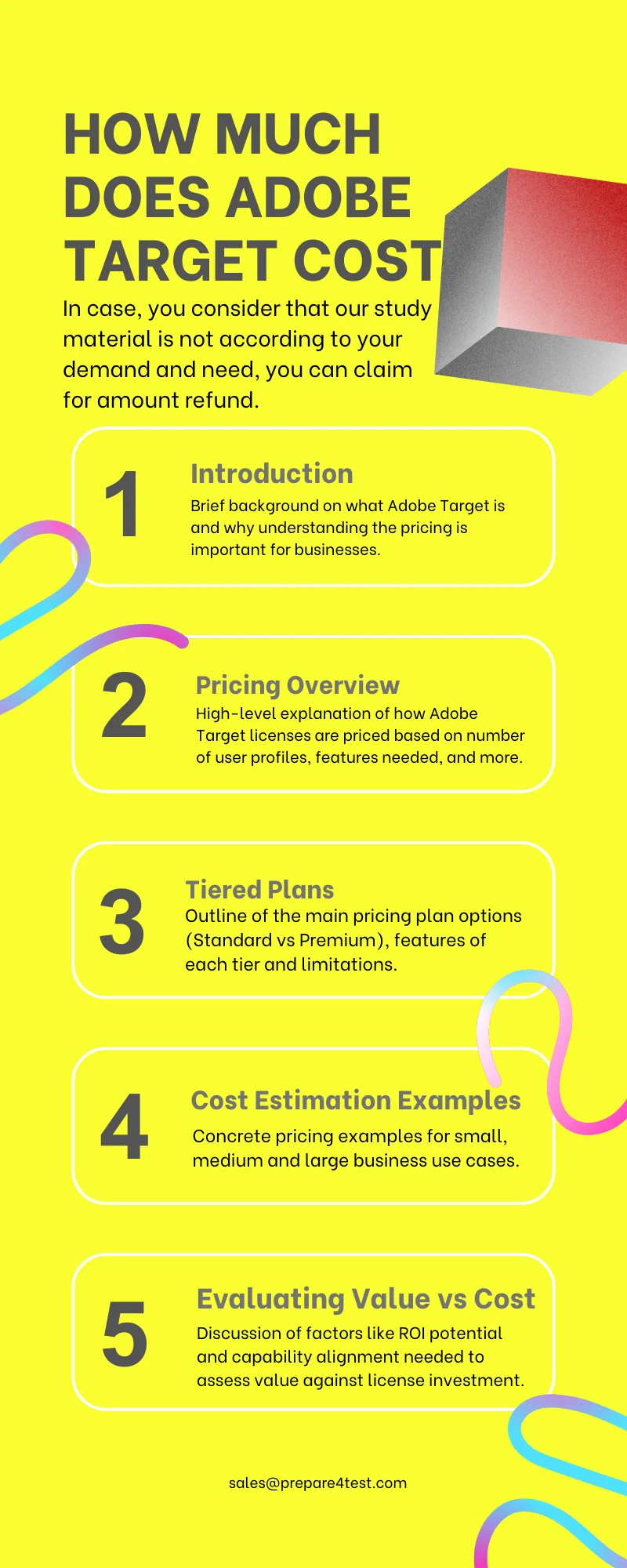 How much does adobe target cost Infographic